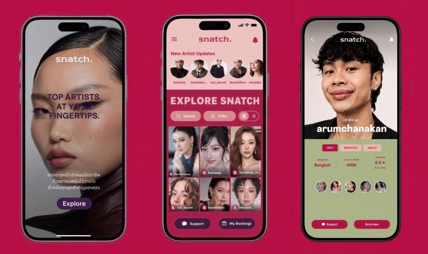 เปิดตัว “SNATCH” แอปจองช่างแต่งหน้า–ทำผมระดับพรีเมียมแห่งแรกของไทย! ชวนสัมผัสประสบการณ์ Beauty Booking Services รูปแบบใหม่ ที่ง่ายและเป็นระบบกว่าเดิม พร้อมเปิดตัว “หมิว–ณัชชา” Face of SNATCH ร่วมสร้างมาตรฐานใหม่ให้วงการความงาม