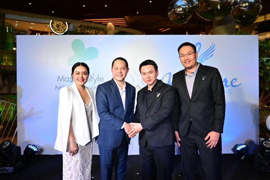 “รพ. มาสเตอร์พีช” จัดทัพศิลปิน นางงาม อินฟลูฯ ประกาศจับมือ “วี สแควร์ คลินิก” เสริมแกร่งธุรกิจแพทย์ความงาม พร้อมอวดสาขาใหม่ล่าสุด เซ็นทรัล เวสต์วิลล์