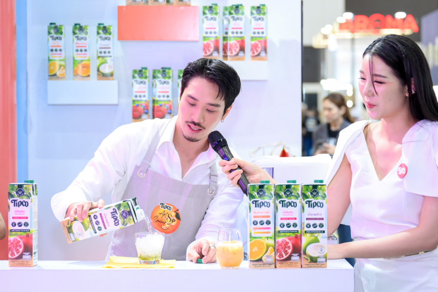 ทิปโก้ พาน้ำผลไม้ บุกเทศกาลกาแฟ Thailand Coffee Fest 2024 สานต่อแคมเปญ TIPCO Art of SIP & SAVOUR เสิร์ฟเมนูพิเศษ ให้เฟรช…ทุกสตอรี่
