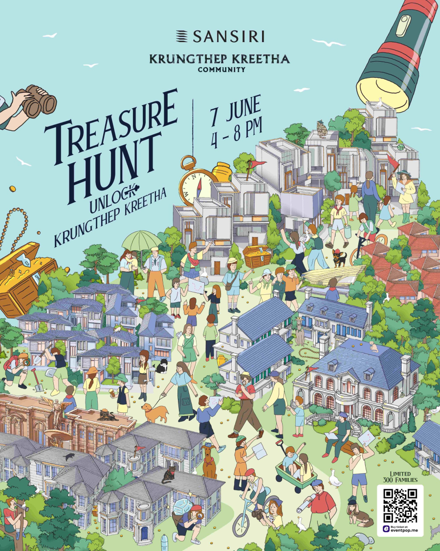 แสนสิริ เปิดเมือง “SANSIRI TREASURE HUNT” ท้าเหล่านักล่าสมบัติ พิชิตปริศนา ไขความลับ แห่งเมืองกรุงเทพกรีฑา กว่า 500 ไร่ 7 มิ.ย.นี้ ที่ แสนสิริ กรุงเทพกรีฑา คอมมูนิตี้