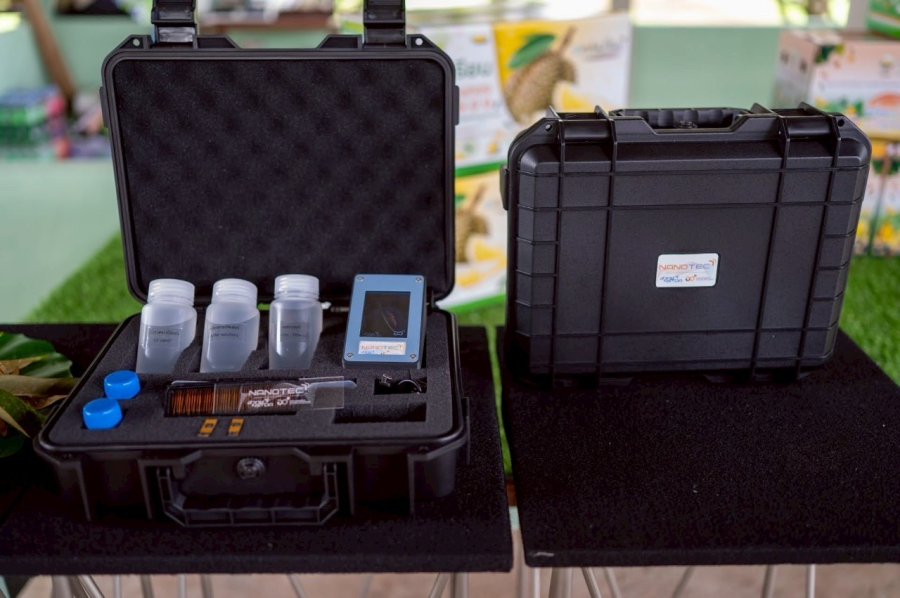 สวทช. โดย นาโนเทค นำต้นแบบ “N-sense” ลงพื้นที่จังหวัดระยอง ทดสอบวิเคราะห์ BY2 ในทุเรียน