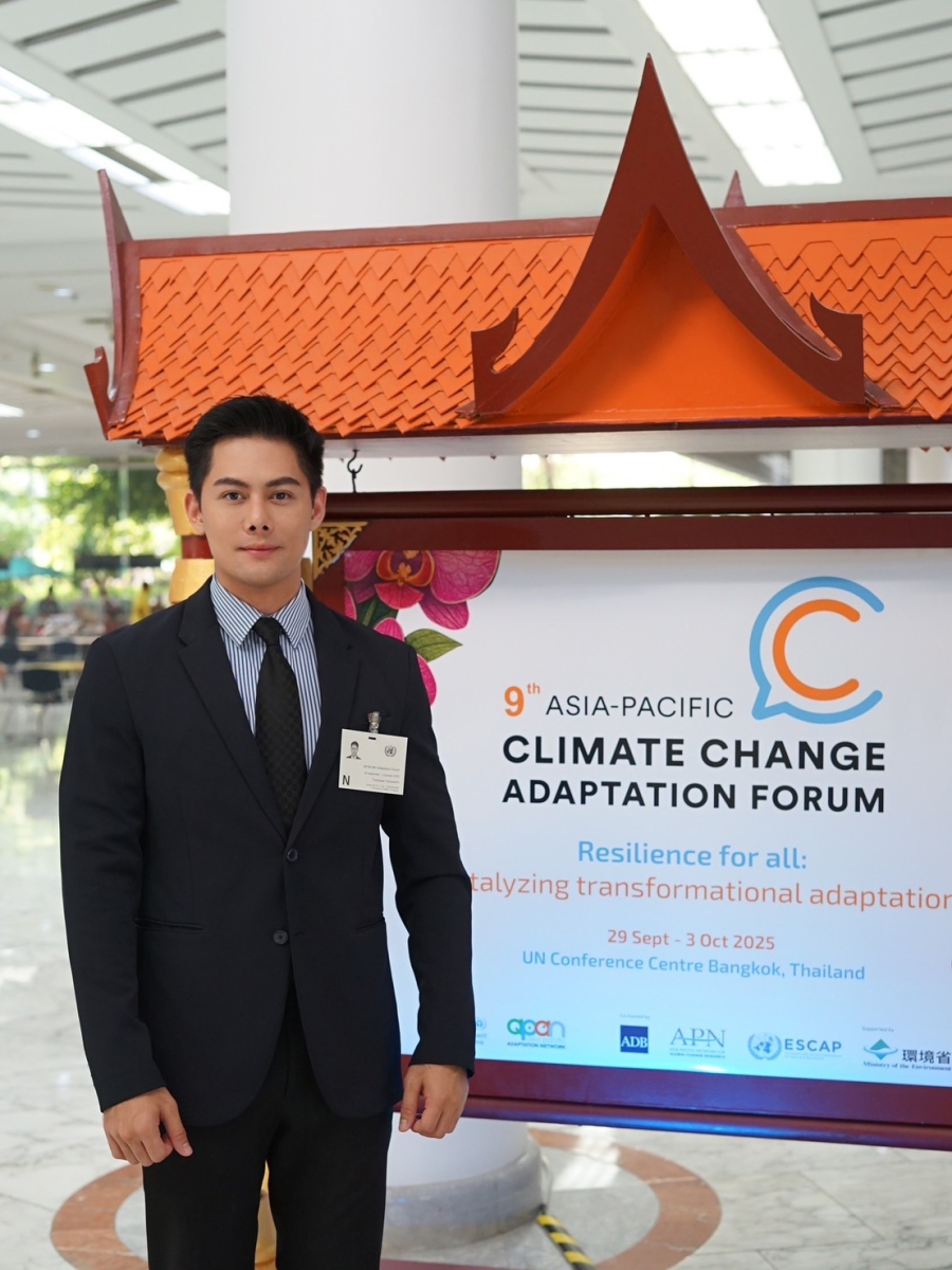 “ธอม ทศวรรต” Mister Earth Water Thailand 2025 และนักวิจัยด้านการตลาด ประเดิมงานแรกที่ UNCC กรุงเทพฯ