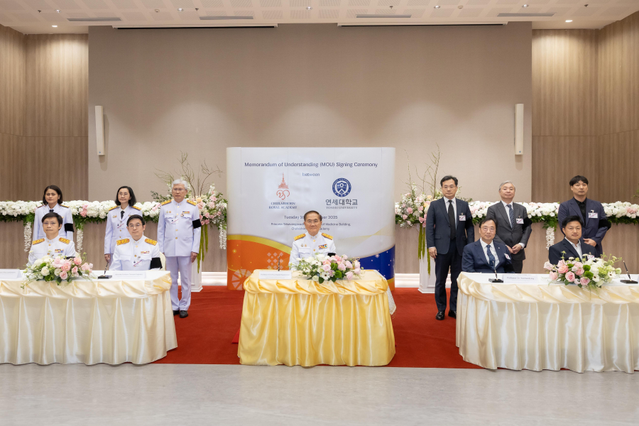 ราชวิทยาลัยจุฬาภรณ์ และ มหาวิทยาลัยยอนเซ วิทยาเขตมิเร สาธารณรัฐเกาหลี ลงนามความร่วมมือขับเคลื่อนการผลิตกำลังคนและงานวิจัยคุณภาพสูง ตอบสนองความท้าทายยุคการแพทย์แม่นยำ
