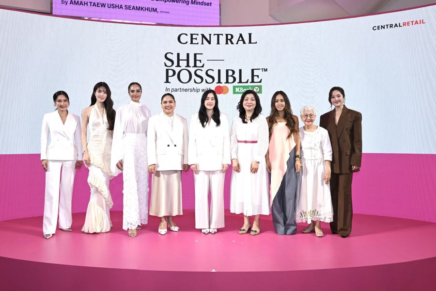 เซ็นทรัล รีเทล เดินหน้าสานต่อแคมเปญเพื่อผู้หญิงแห่งปี “ShePossible” ผนึกกำลัง มาสเตอร์การ์ด และบัตรเครดิตกสิกรไทย