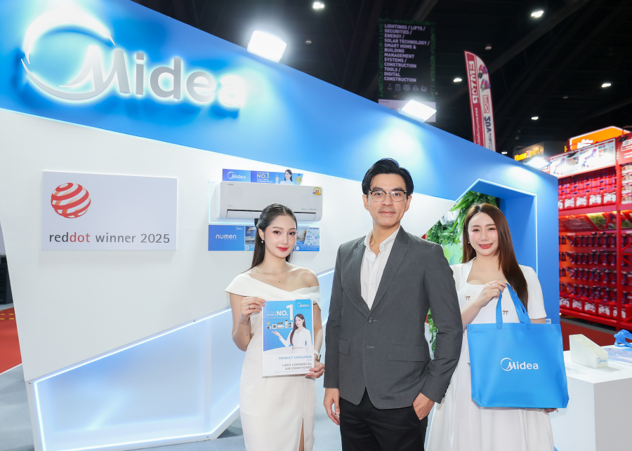 Midea ร่วมงาน “สถาปนิก’69” เดินหน้าปั้นฐานผลิตคุณภาพสูง โชว์นวัตกรรม แอร์ AI ประหยัดไฟ 30% ผลักดันไทยสู่ Hub อาเซียน