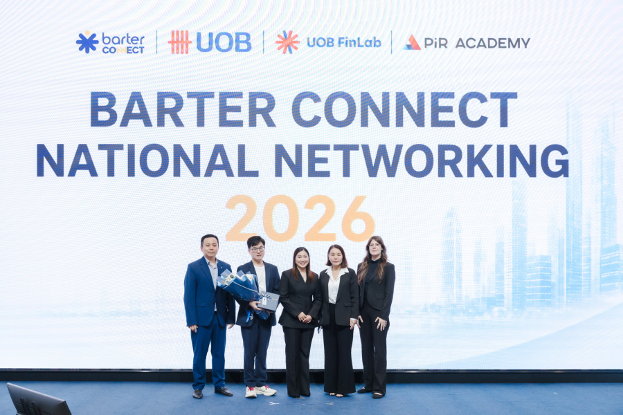 Barter Connect ผนึก UOB, UOB FinLab และ PiR Academy จัดงาน “Barter Connect National Networking 2026” มอบสิทธิพิเศษเฉพาะสมาชิก อัปเดต 4 มุมมองธุรกิจ สู่โอกาสเติบโตที่จับต้องได้